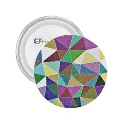 Colorful Triangles, Pencil Drawing Art 2 25  Buttons