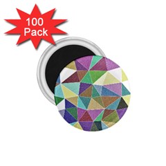 Colorful Triangles, Pencil Drawing Art 1 75  Magnets (100 Pack) 