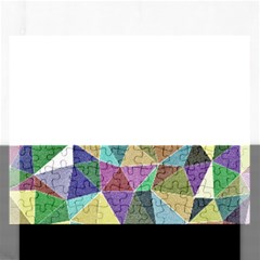 Colorful Triangles, Pencil Drawing Art Rectangular Jigsaw Puzzl