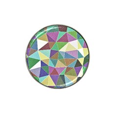 Colorful Triangles, Pencil Drawing Art Hat Clip Ball Marker