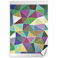 Colorful Triangles, Pencil Drawing Art Canvas 20  X 30   by picsaspassion