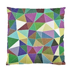 Colorful Triangles, Pencil Drawing Art Standard Cushion Case (two Sides)