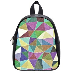 Colorful Triangles, Pencil Drawing Art School Bags (small) 