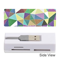 Colorful Triangles, Pencil Drawing Art Memory Card Reader (stick)  by picsaspassion