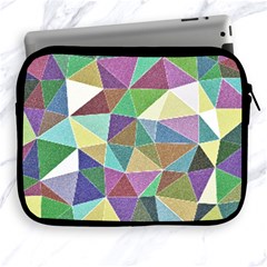 Colorful Triangles, Pencil Drawing Art Apple Ipad 2/3/4 Zipper Cases by picsaspassion