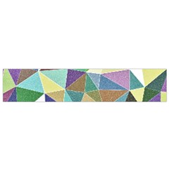 Colorful Triangles, Pencil Drawing Art Flano Scarf (small)