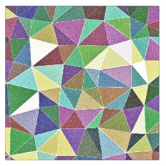 Colorful Triangles, Pencil Drawing Art Large Satin Scarf (square)