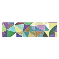 Colorful Triangles, Pencil Drawing Art Satin Scarf (oblong)