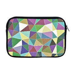 Colorful Triangles, Pencil Drawing Art Apple Macbook Pro 17  Zipper Case