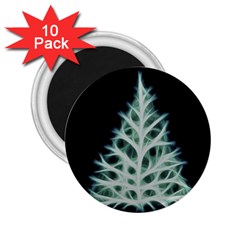 Christmas Fir, Green And Black Color 2 25  Magnets (10 Pack)  by picsaspassion