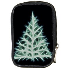 Christmas Fir, Green And Black Color Compact Camera Cases by picsaspassion