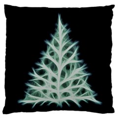 Christmas Fir, Green And Black Color Large Cushion Case (two Sides) by picsaspassion