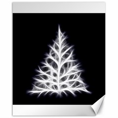 Christmas Fir, Black And White Canvas 16  X 20   by picsaspassion