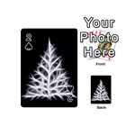 Christmas fir, black and white Playing Cards 54 (Mini)  Front - Spade2