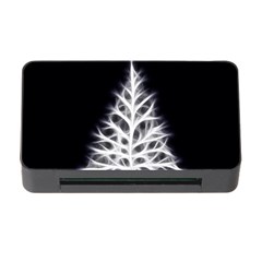 Christmas Fir, Black And White Memory Card Reader With Cf by picsaspassion