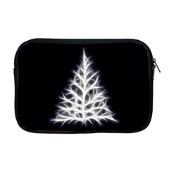 Christmas Fir, Black And White Apple Macbook Pro 17  Zipper Case