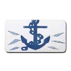 Blue Anchor,  Aquarel Painting Art Medium Bar Mats