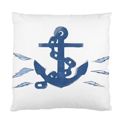 Blue Anchor,  Aquarel Painting Art Standard Cushion Case (one Side) by picsaspassion