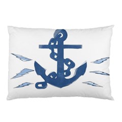 Blue Anchor,  Aquarel Painting Art Pillow Case