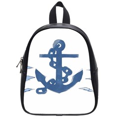 Blue Anchor,  Aquarel Painting Art School Bags (small)  by picsaspassion