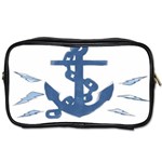 Blue Anchor,  Aquarel painting art Toiletries Bags 2-Side Front