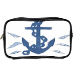 Blue Anchor,  Aquarel painting art Toiletries Bags 2-Side Back