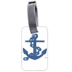 Blue Anchor,  Aquarel Painting Art Luggage Tags (two Sides) by picsaspassion