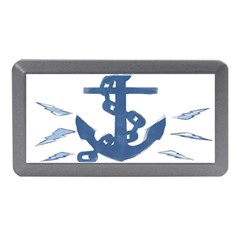 Blue Anchor,  Aquarel Painting Art Memory Card Reader (mini) by picsaspassion