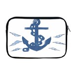 Blue Anchor,  Aquarel painting art Apple MacBook Pro 17  Zipper Case Front