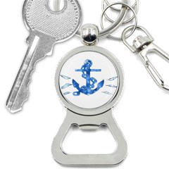 Anchor Aquarel Painting Art, Soft Blue Button Necklaces