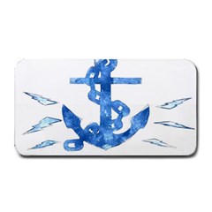 Anchor Aquarel Painting Art, Soft Blue Medium Bar Mats by picsaspassion