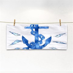 Anchor Aquarel Painting Art, Soft Blue Cosmetic Storage Cases by picsaspassion