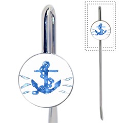 Anchor Aquarel Painting Art, Soft Blue Book Mark by picsaspassion