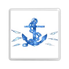 Anchor Aquarel Painting Art, Soft Blue Memory Card Reader (square) 