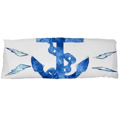 Anchor Aquarel Painting Art, Soft Blue Body Pillow Case Dakimakura (two Sides) by picsaspassion