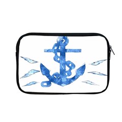 Anchor Aquarel Painting Art, Soft Blue Apple Macbook Pro 13  Zipper Case by picsaspassion