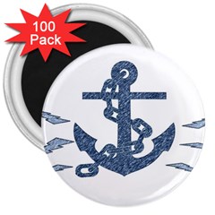 Anchor Pencil Drawing Art 3  Magnets (100 Pack) by picsaspassion