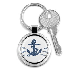 Anchor Pencil Drawing Art Key Chains (round) 