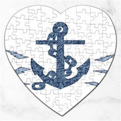 Anchor Pencil Drawing Art Jigsaw Puzzle (heart)