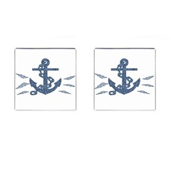 Anchor Pencil Drawing Art Cufflinks (square) by picsaspassion