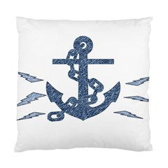 Anchor Pencil Drawing Art Standard Cushion Case (two Sides)