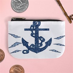 Anchor Pencil Drawing Art Mini Coin Purses