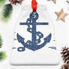 Anchor Pencil Drawing Art Ornament (bell)  by picsaspassion