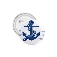 Blue Anchor Oil painting art 1.75  Buttons