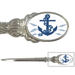 Blue Anchor Oil Painting Art Letter Openers