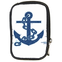 Blue Anchor Oil Painting Art Compact Camera Cases by picsaspassion