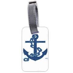 Blue Anchor Oil painting art Luggage Tags (Two Sides)