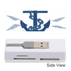 Blue Anchor Oil painting art Memory Card Reader (Stick) 