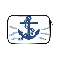 Blue Anchor Oil Painting Art Apple Ipad Mini Zipper Cases