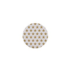 Golden Stars Pattern 1  Mini Buttons